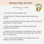 Sterling Silver Roman Glass Star of David Pendant