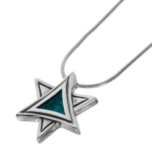 Star of David Necklace - Eilat Stone Artistic Silver
