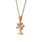 18k Gold and Diamond Tree of Life Pendant