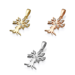 18k Gold and Diamond Tree of Life Pendant