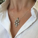 Silver Ten Sephirot Kabbalah Pendant and Chain Set