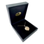 Jerusalem Locket Pendant with Diamond in 14K Gold