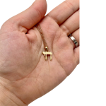 Chai Pendant – Small in 14K Gold