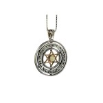 Priestly Blessing Cat’s Eye Star of David Pendant
