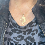 14k Gold Ani Ledodi Cutout Pendant