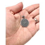 Round Silver Full Ana Bekoach Pendant