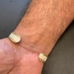 14k Gold and Silver Cuff Bracelet With Shema Yisrael