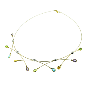 14K Gold Crisscross Necklace