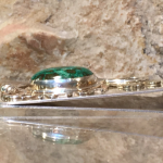 Silver and Gold Eilat Stone Money Clip