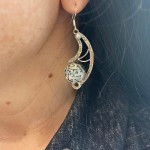 Angel Wing Roman Glass Earrings