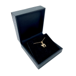 18k Gold Diamond Miniature Chai Pendant