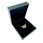 14k Gold Two Name Necklace Double Thickness