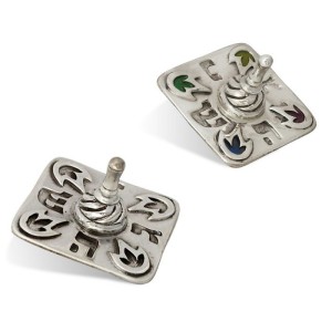 Oxidized Sterling Silver Dreidel