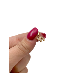 18k Gold Diamond Miniature Chai Pendant