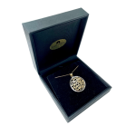 Yellow and White Gold Shema Israel Pendant