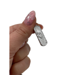 Mezuzah Shin Pendant – 14k Gold Oval