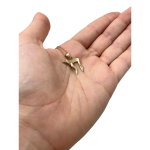 Soft Curves 14K Gold Chai Pendant