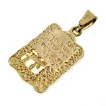 Western Wall Chai 14k Gold Pendant