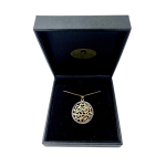 Yellow and White Gold Shema Israel Pendant