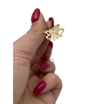 14k Gold Heart Name Necklace Set With a Diamond
