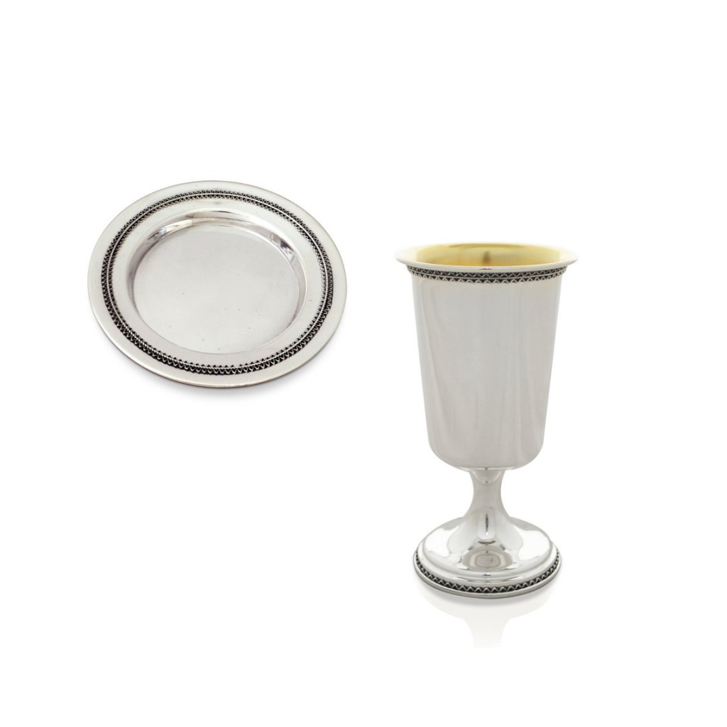 Zevulen Polished Sterling Silver Kiddush Cup