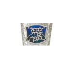 Gideon Hammered Enamel Silver Kiddush Cup