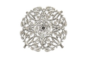 Sterling Silver Leaf Plate for Honey Dish