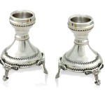 Sterling Silver Candlesticks with Custom Legs