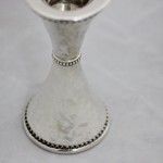 Silver Hammered Candle Holders