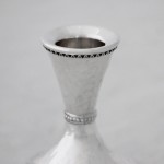 Silver Hammered Candle Holders