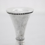 Silver Hammered Candle Holders