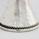 Silver Hammered Candle Holders