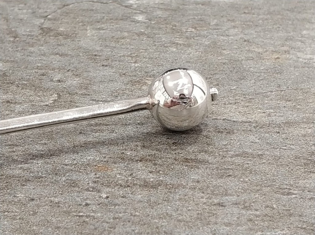 Sterling Silver Honey Spoon HoneyComb Design