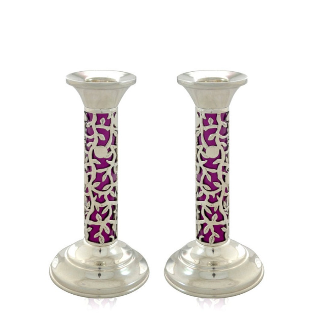 Tova Small Colorful Enamelled Candlesticks