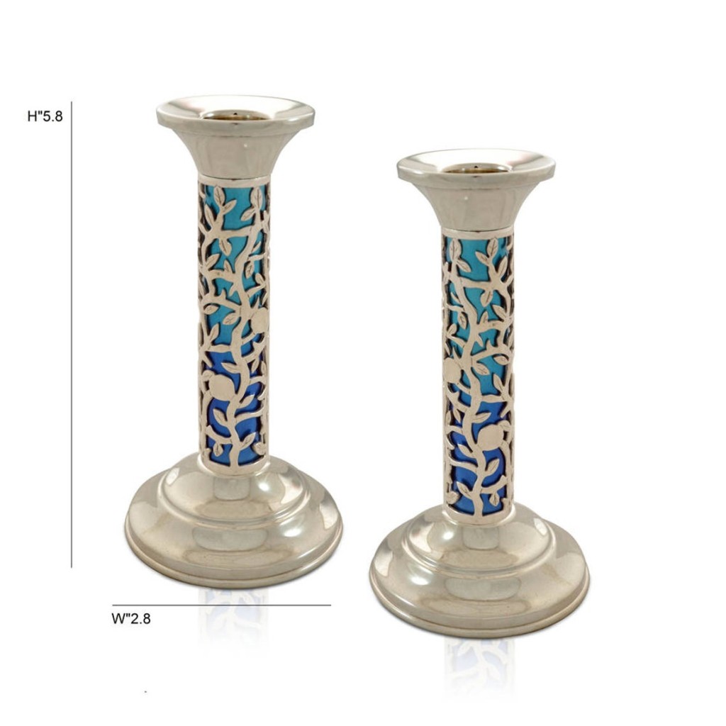 Tova Small Colorful Enamelled Candlesticks