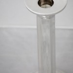 Yael Sterling Silver Column Candlesticks