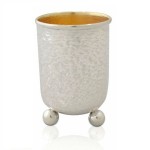Ne’vo Hammered Silver Kiddush Cup