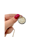 Yellow and White Gold Shema Israel Pendant