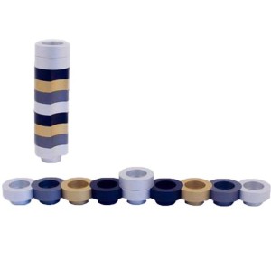 Menorah for Travel - Stackable Round Shape