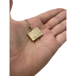 14k Yellow Gold Kotel Name Pendant