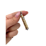 14K Two Tone Gold Star of David Design Mezuzah Pendant