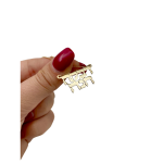 14k Gold Two Name Necklace Double Thickness