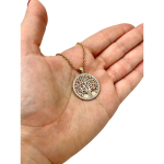 Tree of Life Large Pendant – 14K Gold and Diamonds