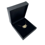 14k Gold Heart Name Necklace Set With a Diamond