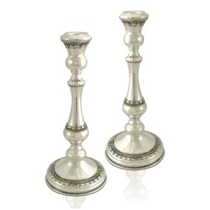 Noa Sterling Silver Candlesticks