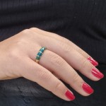 Eilat Stone Ring – 14k Gold – Striped