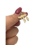 Chai Pendant Textured Florentine Finish in 14k Gold