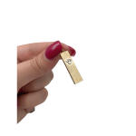 Mezuzah Pendant with Shin in 14k Gold