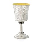 Yitzchak Hammered Sterling Silver Kiddush Cup