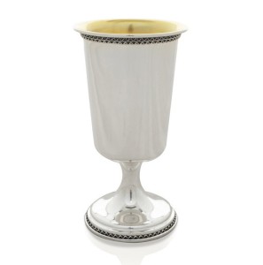 Zevulen Polished Sterling Silver Kiddush Cup